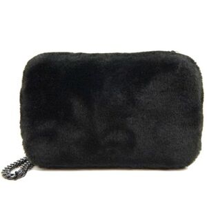 Sam Edelman Black Plush Crossbody Bag
